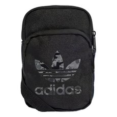 adidas 愛迪達 original CAMO FEST BAG 斜背包 5.25L, 黑色, 1個