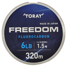 TORAY 東麗 FREEDOM 軟線 高感度 耐磨耗 卡夢線 1.5號, 白色, 1個