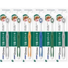 2080 Dr.Clinic 牙齦護理牙刷 含有濟州島火山泥的刷毛, 6支, 1組