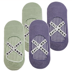 NICOFUN 愛定做 交叉彈力帶止滑襪 女襪 夏薄款 FYK24YOGA02 40g 2雙