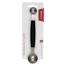 triangle 三角牌 水果雙頭挖球器 黑色 + 銀色, 1支