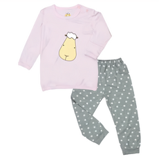 baa baa sheepz 抱抱羊 竹纖維長袖襯衫和褲子 居家睡衣