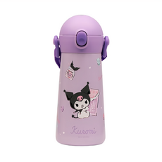 LILFANT 不鏽鋼直飲保溫水壺 460ml, 酷洛米 紫色, 1個