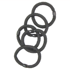 耀眼美人 時尚編織彈力髮圈 經典系列10入