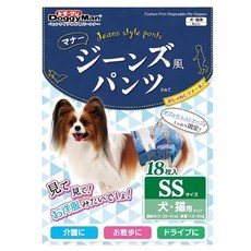 DoggyMan 多格漫 犬貓用牛仔藍防側漏紙尿褲, 2S, 18片, 1包