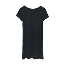 NEW FORCE 莫代爾素色簡約短袖長版居家服