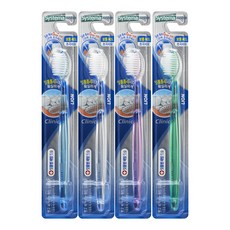 LION 獅王 Systema 細潔護齦軟毛牙刷 標準型 0.02mm極細刷毛, 4支, 1組