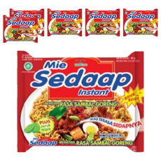 Mie Sedaap 喜達 乾撈麵 辣味乾麵 85g, 6包