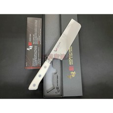 工具家達人 三昧 Mcusta 牛刀 三德刀 料理刀 主廚刀 西餐刀 菜刀 日本製 HKC-3003D 白色柄, 1個, 三昧 165mm菜切,店家手工磨利