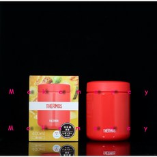 Thermos 膳魔師 不銹鋼真空保溫食物罐, 400ml紅色, 1個, 400ml