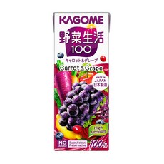 可果美 野菜生活100, 1個裝, 野菜一日-葡萄, 200ml