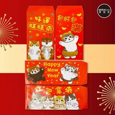 摩達客 春節開運招財貓福珊迪紅包袋 台灣製MIT 四款設計帶來滿滿新年祝福, 1個