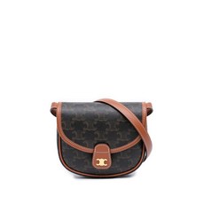 셀린느 중고 2024 미니 트리옹프 코팅 캔버스 베사체 크로스 백