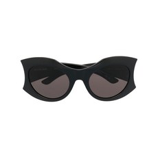 발렌시아가 아워글래스 로고 캣아이 선글라스