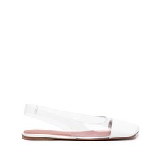 아미나무아디 투명 디자인 슬링백 발레리나 슈즈