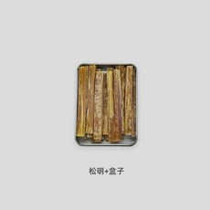 戶外求生 松明子 打火棒 露營生火工具, 1個, 松明+盒子 【馬口鐵盒】