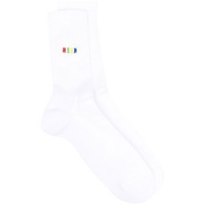 MSGM 로고 자수 디테일 양말