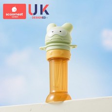 scoonest London 兒童飲水轉換頭 適用多種瓶口 防漏設計, 1個, 布盧裏綠兔 2026新款