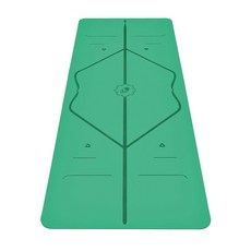Liforme 標準款瑜珈墊 雷射刻紋正位線 附原廠收納背袋 總代理公司貨 厚4.2mm 乾濕都止滑 提供皮革般練習質感, 綠色, 1個