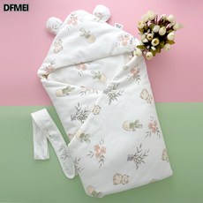 DFMEI 嬰兒包被純棉新生兒抱被初生寶寶包裹產房用品新生兒包被, 貓咪