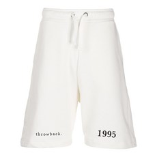 쓰로우백 로고 자수 트랙쇼츠