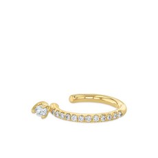 조이치코 와이어 14K 옐로 골드 다이아몬드 싱글 이어커프