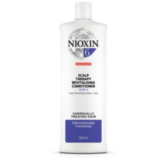 NIOXIN 儷康絲 1000ml - 染燙受損髮適用 豐盈秀髮 沙龍級護髮, 1個, 6號修護霜/6號甦活乳+專用壓頭1個