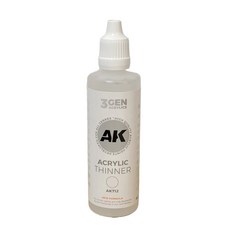AK ACRYLIC THINNER AK712 60ml, 1個