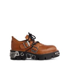 라반 라반 X 뉴 락 가죽 부츠