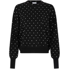 라반 크리스털 장식 울 스웨터