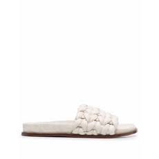 끌로에 우븐 플랫 슬라이더 샌들