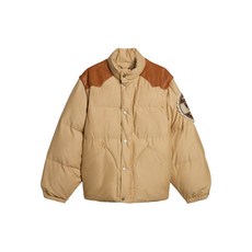 골든 구스 로고 패치 패딩 재킷