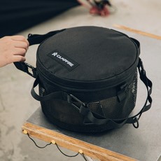 CAMPFIRE 營火部落 戰術瀝水餐具袋(M號)【露營狼】【露營生活好物網】, Black, 1個, 1