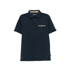 바버 chest-pocket polo shirt