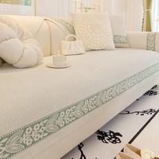 法式浪漫雪尼爾沙發墊2024新款四季通用防滑沙發坐墊套罩