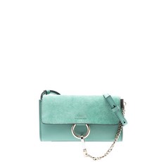 끌로에 중고 2017 스몰 스웨이드 앤 카프스킨 페이 크로스 백