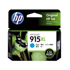 HP 915XL 藍色 XL 墨水匣, 青色, 1個