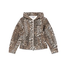 가니 레오파드 프린트 후디