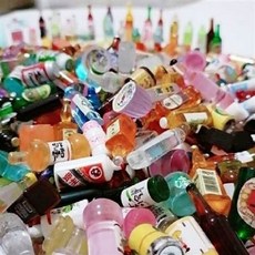 仿真迷你酒瓶擺件, 玩具迷你小東西酒瓶飲料瓶樹脂配件, 1個
