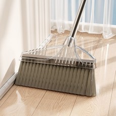 掃把 簸箕套裝組合家用掃帚刮水器不粘頭髮撮箕掃地神器笤帚垃圾鏟, 奶油白單掃把,:如圖, 1個