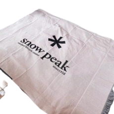 snow peak 加厚多功能線毯掛毯 戶外露營野餐墊, 米白