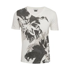 베르사체 중고 V넥 프린트 티셔츠