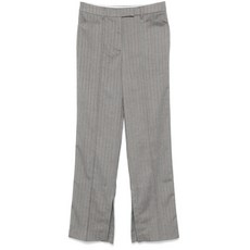 리메인 헤링본 패턴 스트라이프 팬츠