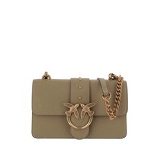 핀코 mini Love One leather shoulder bag