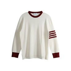 톰 브라운 four-stripe crew-neck sweater