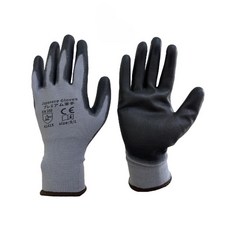 日本職人 Japanese Gloves PU塗層止滑耐磨工作手套 黯灰 L, 1個, 黯灰|L【一雙】