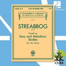 Streabbog 12 Easy and Melodious Studies Op. 64 鋼琴樂譜