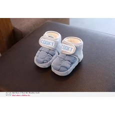 DIU 6-12個月男女寶寶鞋嬰兒鞋子秋冬軟底學步鞋不掉跟防滑棉鞋步前鞋