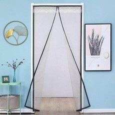夏季磁吸防蚊門簾, 紗門簾 灰紗灰邊 ,寬40*40cm 單紗不加工