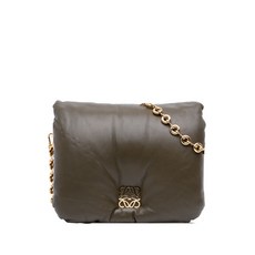 로에베 중고 2021-2026 샤이니 램스킨 고야 패딩 숄더 백